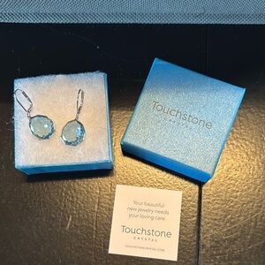 Touchstone Crystal Enchanting Earrings - Aqua